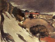 Paul Cezanne Fonte des neiges a l Estaque Sweden oil painting artist